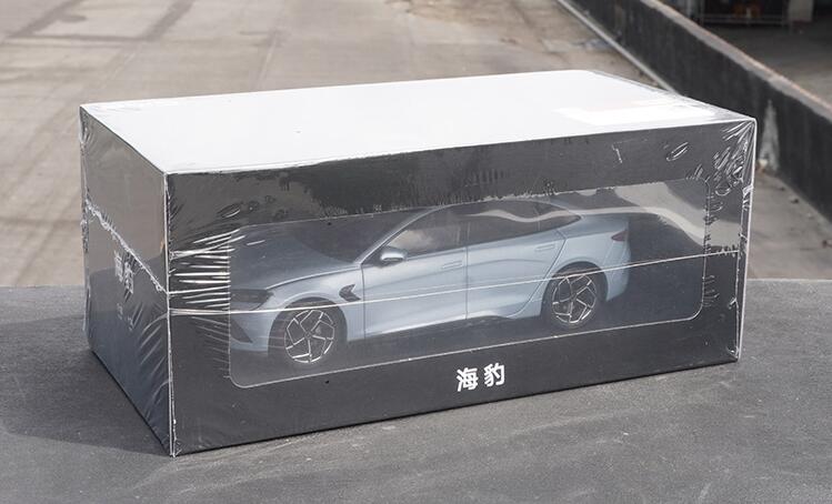 Original facotry 1:18 BYD SEAL haibao EV Diecast car model for birthday gift, toys