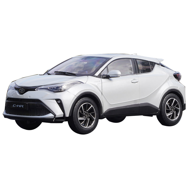 Original facotry 1:18 GACTOYOTA C-HR CHR TOYOTA 2021 yellow/white diecast car model for gift, toy, collection
