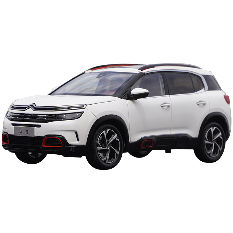 High quality collectiable 1:18 Dongfeng Citroen Tianyi C5 AIRCROSS diecast SUV car model for gift, collection