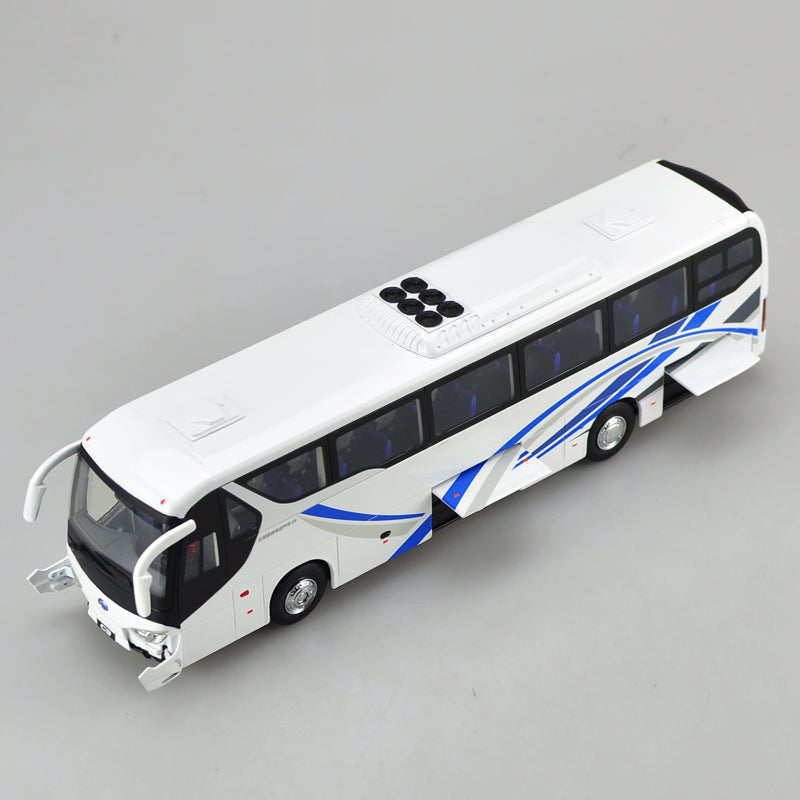 White 1:36 Scale Die-Cast BYD C9 Pure Electric Bus Model