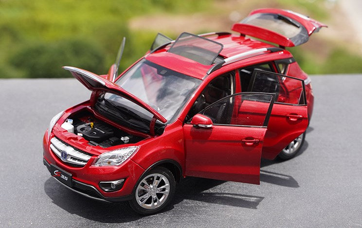 1:18 High quality Changan Red CS35 Diecast SUV alloy toy car model for promotional gift, toy