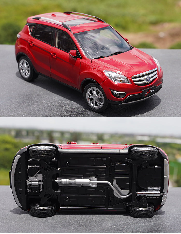 1:18 High quality Changan Red CS35 Diecast SUV alloy toy car model for promotional gift, toy