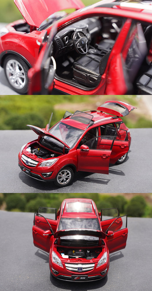 1:18 High quality Changan Red CS35 Diecast SUV alloy toy car model for promotional gift, toy