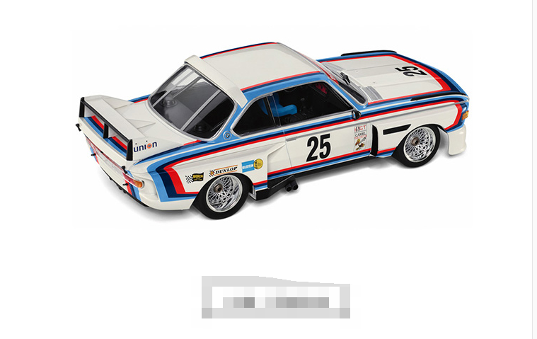 Original high quality 1:18 BMW 3.0 CSL25 diecast rally car model for gift, toy