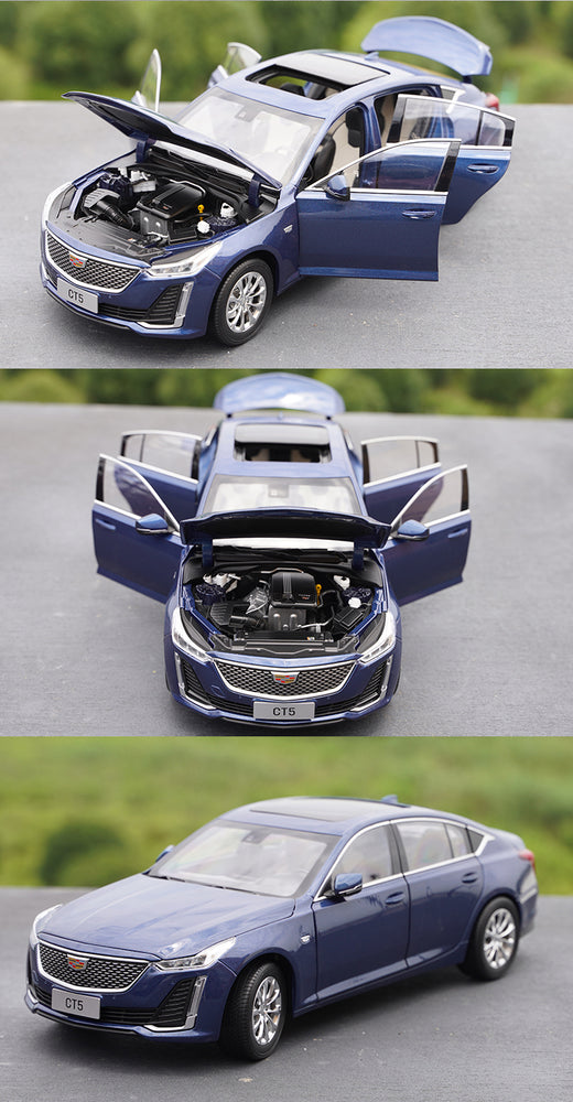 Original factory 1:18 SAIC-GM Cadillac CT5 2021 brand new Diecast promotional car model for gift