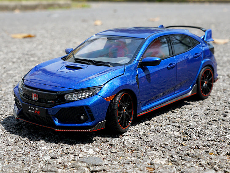 High Quality 1/18 Honda Civic TYPE R FK8 2017 Japanese sports car alloy car model with small gift