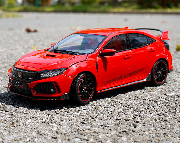 High Quality 1/18 Honda Civic TYPE R FK8 2017 Japanese sports car alloy car model with small gift