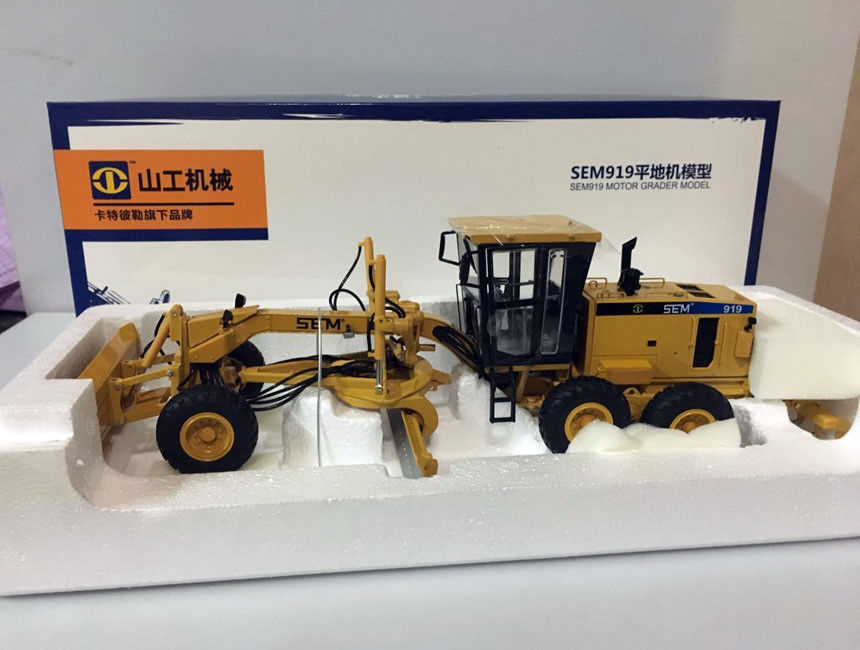 Original factory Diecast 1:35 Cat SG SEM919 motor grader vehicles engineering machinery model for gift, collection,toy