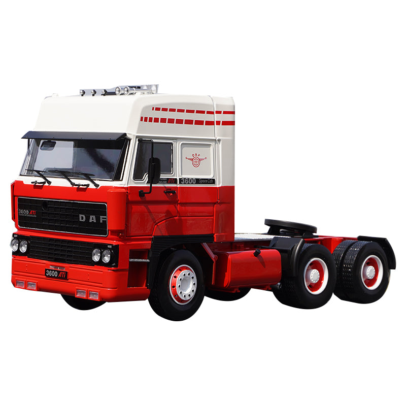 Original factory 1:18 KK DAF 3300 3600 Space cab Diecast tractor truck model for collection, promotion, gift
