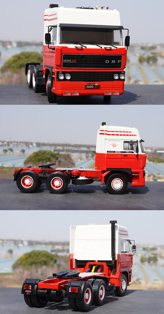 Original factory 1:18 KK DAF 3300 3600 Space cab Diecast tractor truck model for collection, promotion, gift