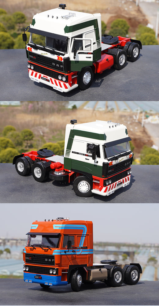 Original factory 1:18 KK DAF 3300 3600 Space cab Diecast tractor truck model for collection, promotion, gift