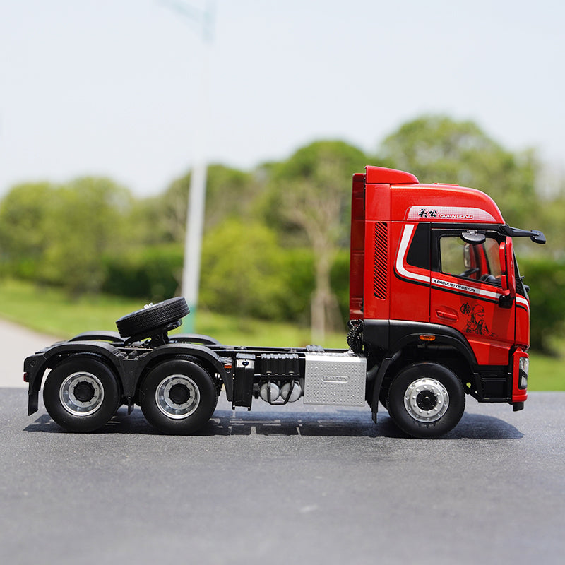 Original factory 1:24 Dayun Diecast heavy truck model alloy Dayun V7 6X4  trailer tractor model alloy heavy equipment truck model