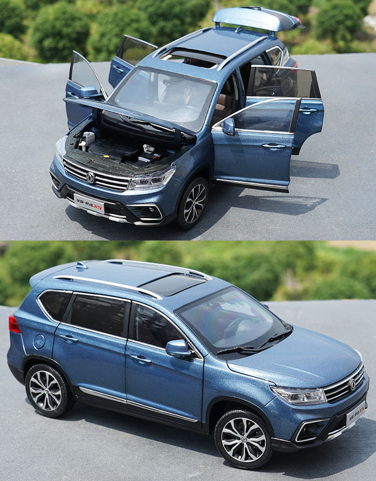White/Blue  1:18 Dongfeng fengxing Fxauto Joyear X5 Jingyi X5 diecast car model  for gift, collection