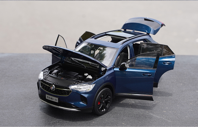 Collectable to quality 1:18 SAIC-GM Buick ENVISON PLUS ENVISON 652T blue alloy SUV car model for promotional gift