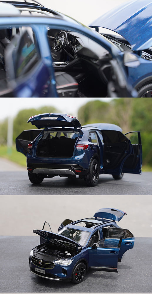 Collectable to quality 1:18 SAIC-GM Buick ENVISON PLUS ENVISON 652T blue alloy SUV car model for promotional gift