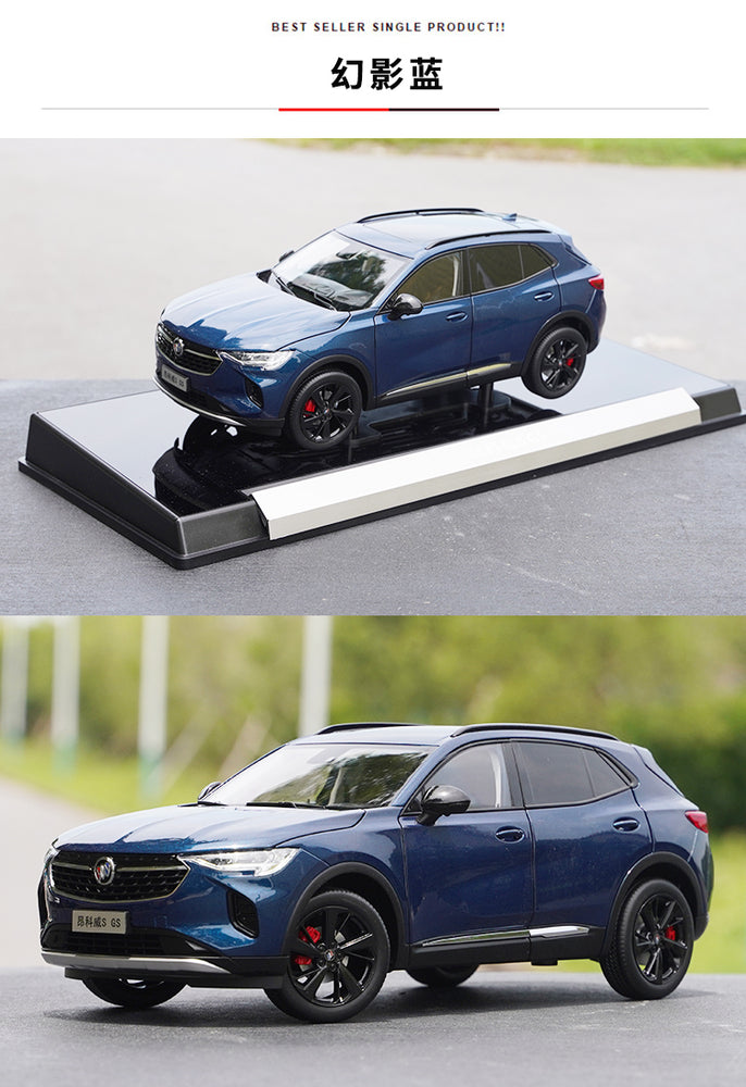 Collectable to quality 1:18 SAIC-GM Buick ENVISON PLUS ENVISON 652T blue alloy SUV car model for promotional gift