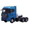 Original factory Silver/Blue 1:24 Foton Oman EST-A LNG Natural gas diecast tractor truck model for promotion, gift