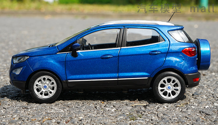 Collectiable toy vehicle model for 1:18 FORD ECOSPORT 2018 brand new blue diecast car model