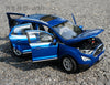 Collectiable toy vehicle model for 1:18 FORD ECOSPORT 2018 brand new blue diecast car model