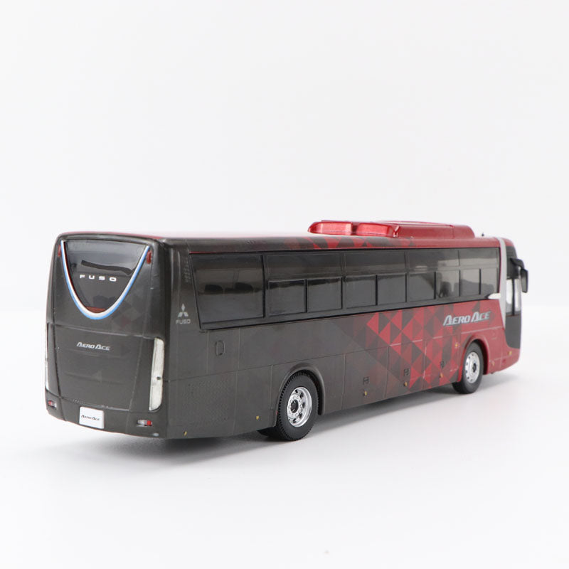 Original factory diecast 1:43 Mitsubishi FUSO AERO ACE BUS models, Alloy tour double-deck bus model for gift,collection