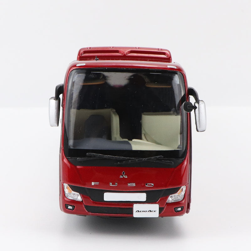 Original factory diecast 1:43 Mitsubishi FUSO AERO ACE BUS models, Alloy tour double-deck bus model for gift,collection