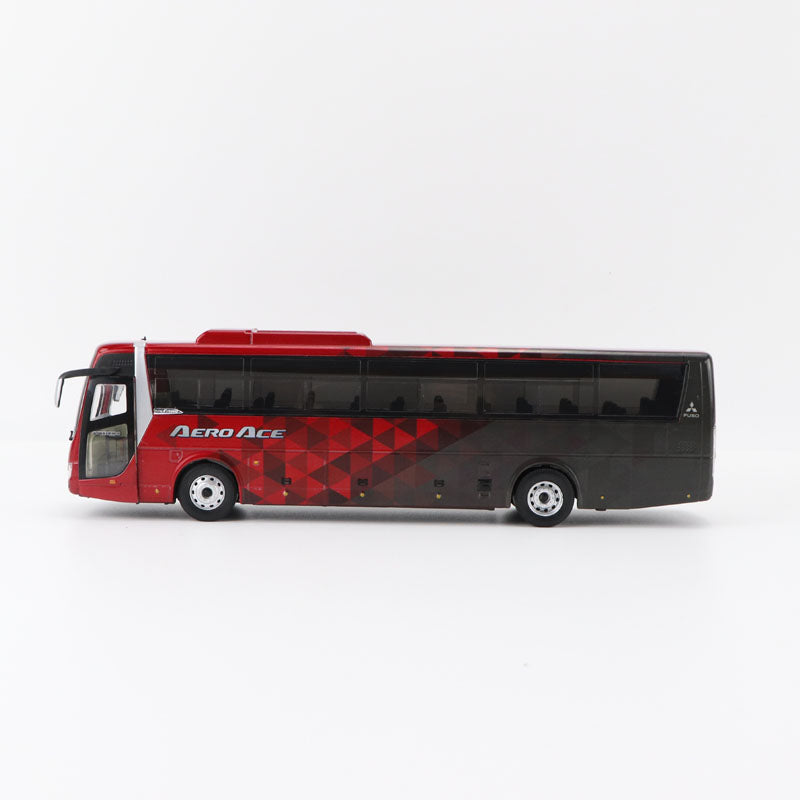 Original factory diecast 1:43 Mitsubishi FUSO AERO ACE BUS models, Alloy tour double-deck bus model for gift,collection