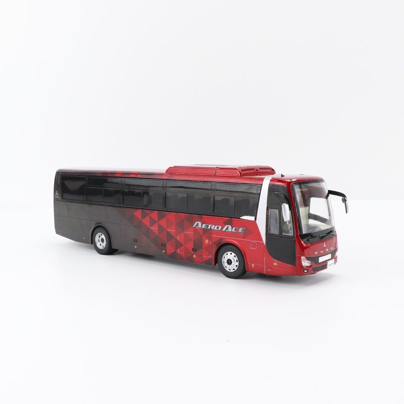 Original factory diecast 1:43 Mitsubishi FUSO AERO ACE BUS models, Alloy tour double-deck bus model for gift,collection