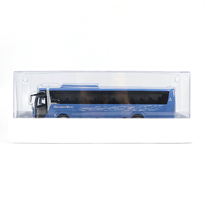 Original factory diecast 1:43 Mitsubishi FUSO AERO ACE BUS models, Alloy tour double-deck bus model for gift,collection