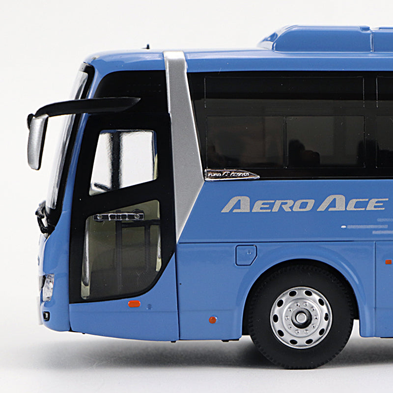 Original factory diecast 1:43 Mitsubishi FUSO AERO ACE BUS models, Alloy tour double-deck bus model for gift,collection