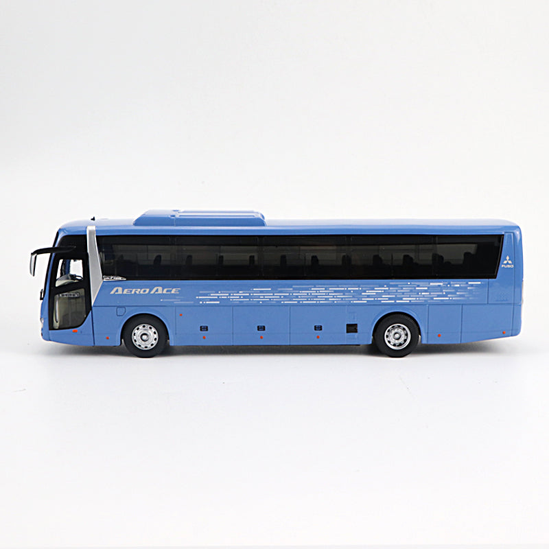 Original factory diecast 1:43 Mitsubishi FUSO AERO ACE BUS models, Alloy tour double-deck bus model for gift,collection