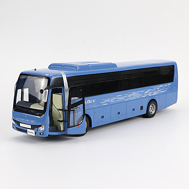 Original factory diecast 1:43 Mitsubishi FUSO AERO ACE BUS models, Alloy tour double-deck bus model for gift,collection