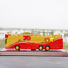 Original factory 1:42 Foton AUV 70th aniversary Concierge Car Double Decker Sight bus alloy model for collection