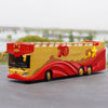 Original factory 1:42 Foton AUV 70th aniversary Concierge Car Double Decker Sight bus alloy model for collection