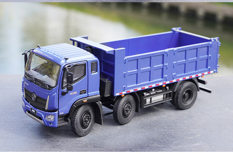 Original factory 1:32 Foton Ruiwo Rowor ES7 Diecast dump truck alloy truck muck simulation car model for gift, toy