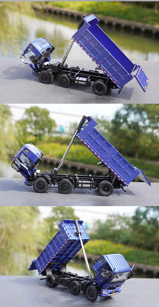 Original factory 1:32 Foton Ruiwo Rowor ES7 Diecast dump truck alloy truck muck simulation car model for gift, toy