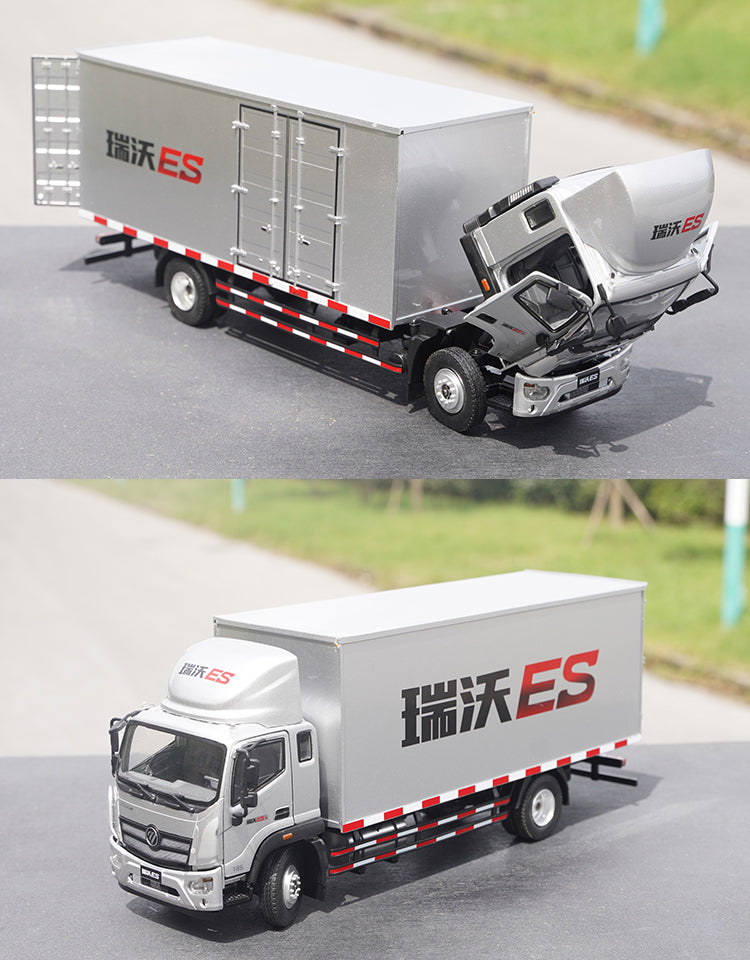 Original factory 1:32 Fukuda Rowor ES Diecast container light truck model for gift, collection