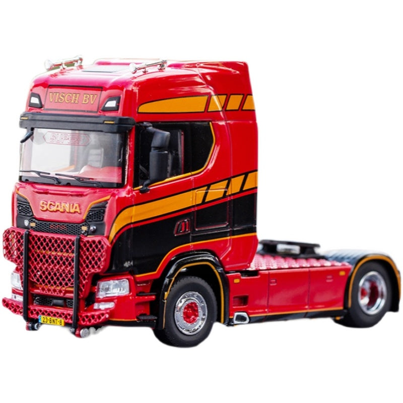 1:64 GCD Scania S730 heavy truck tractor model alloy engineering truck model for goft, toys