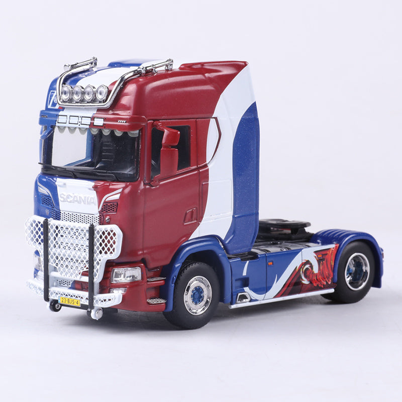 1:64 GCD Scania S730 heavy truck tractor model alloy engineering truck model for goft, toys