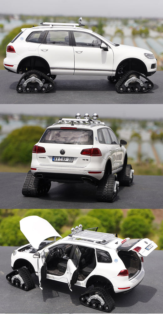 Classic KYOSHO GCD 1:18 vw Touareg modified snowmobile diecast alloy car model for collection, gift
