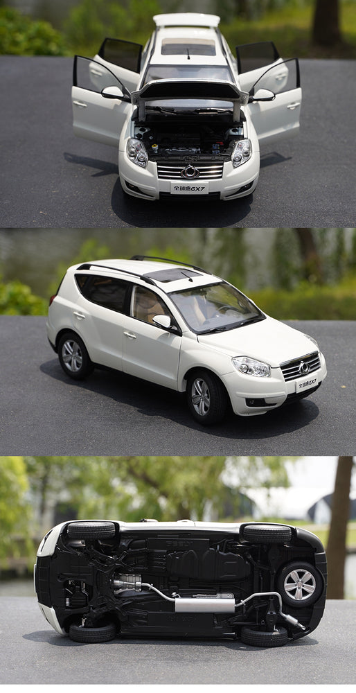 Original factory 1:18 Geely Global Eagle GX7 Diecast OFF-road vehicle SUV alloy simulation car model