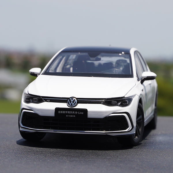 Original factory White/Red/Blue 1:18 FAW VW Golf Generation R