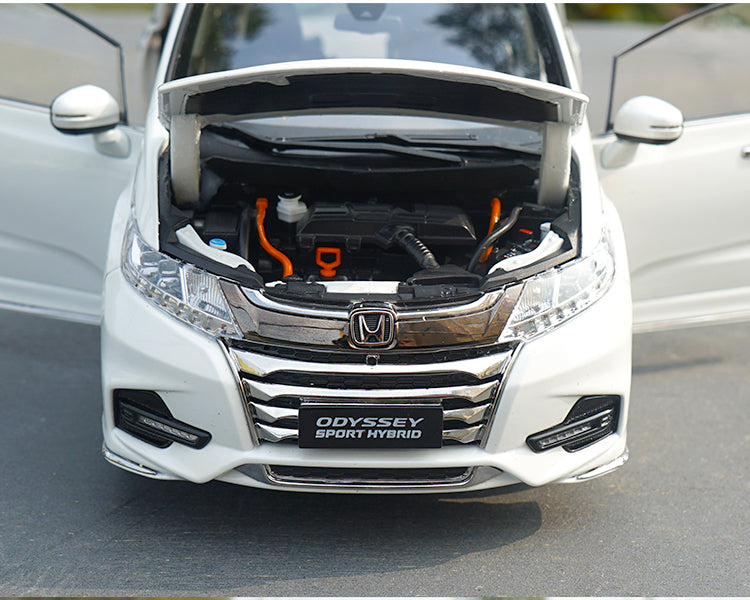 Original factory high quality 1:18 GAC Honda ODYSSEY Sport hybrid version 2019 diecast scale car model for gift, collection