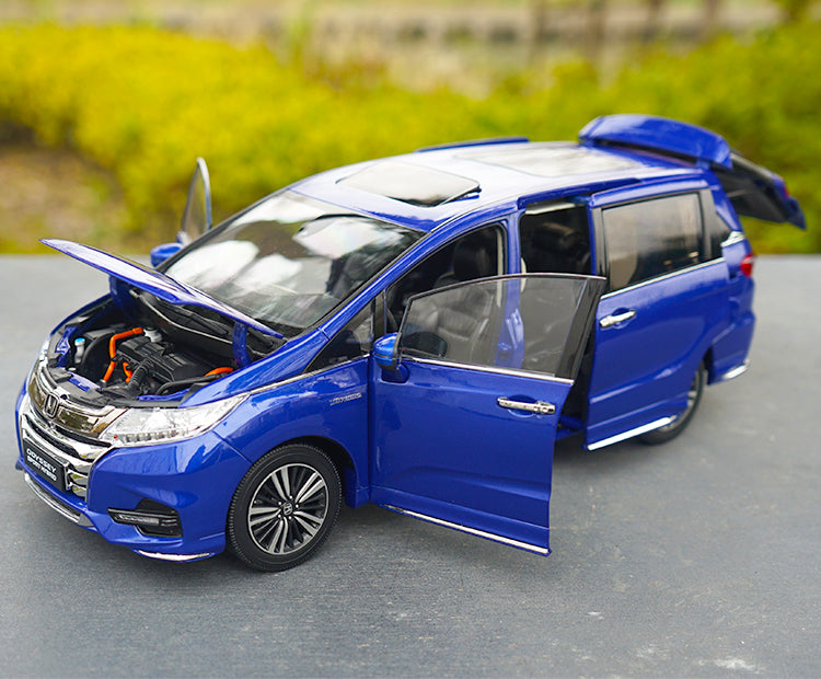 Original factory high quality 1:18 GAC Honda ODYSSEY Sport hybrid version 2019 diecast scale car model for gift, collection