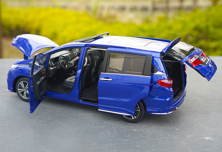 Original factory high quality 1:18 GAC Honda ODYSSEY Sport hybrid version 2019 diecast scale car model for gift, collection