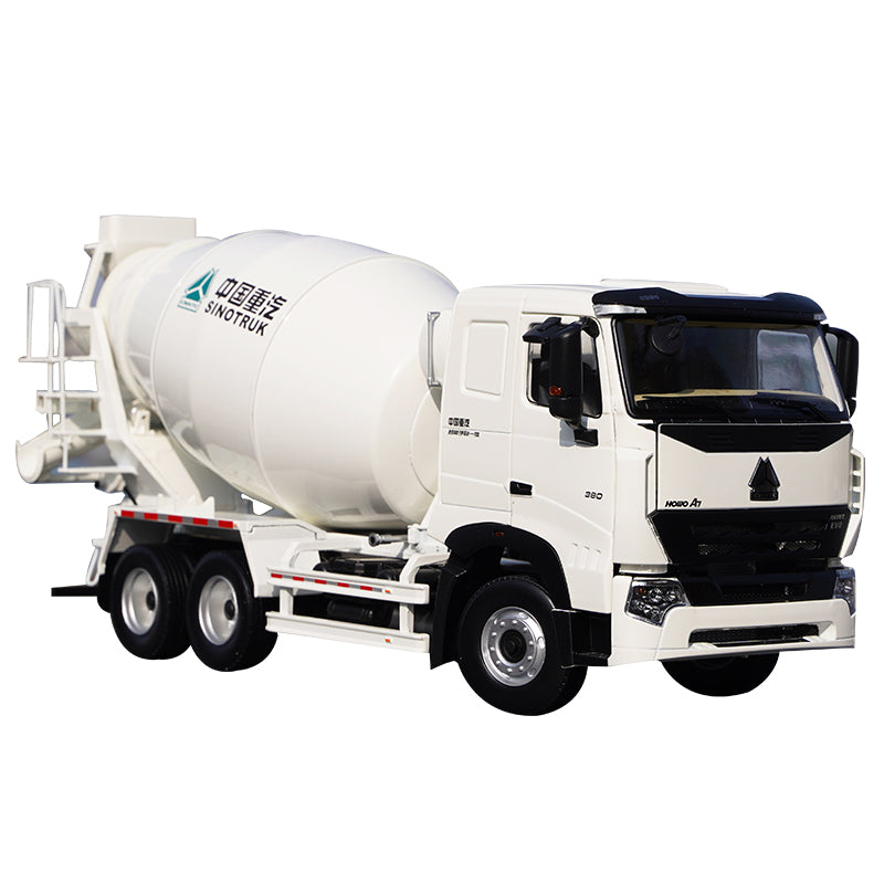 Original 1:24 Sinotruk HOWO A7 diecast concrete mixer cement truck model for gift, collection