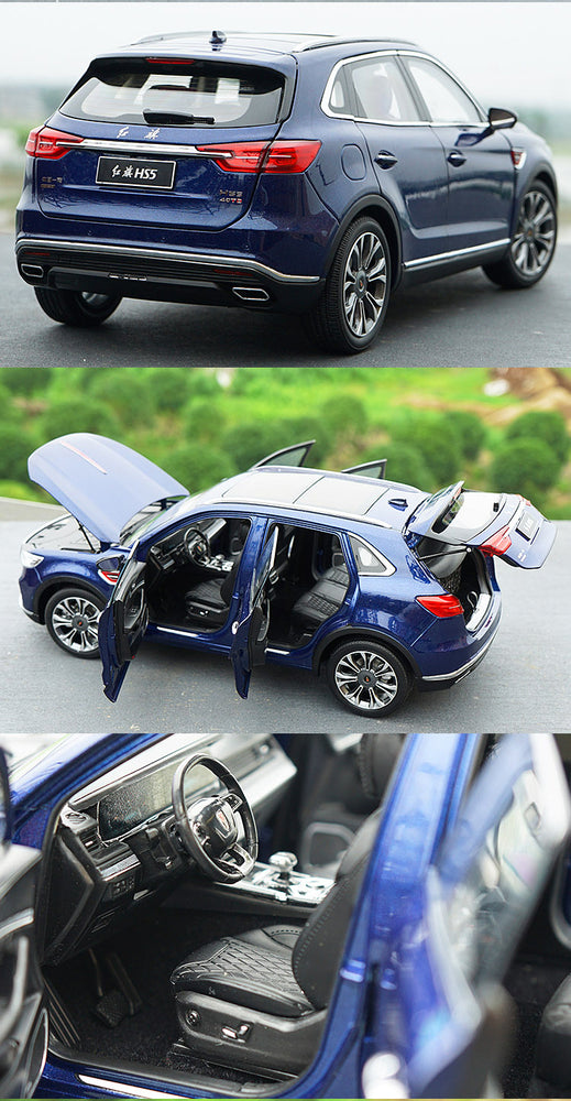 1:18 scale Alloy Toy Vehicles hongqi HS5 SUV Car Model Of Children's Toy Car miniature model