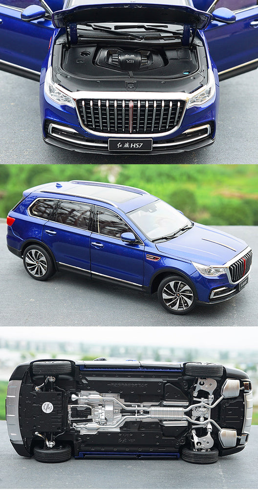 alloy toy vehicle diecast 1:18 Hongqi car model HS7 for collection, birthday gift