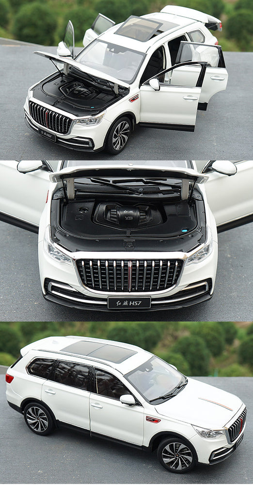 alloy toy vehicle diecast 1:18 Hongqi car model HS7 for collection, birthday gift