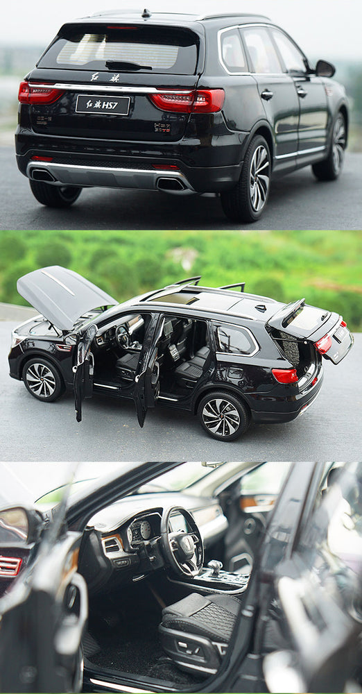 alloy toy vehicle diecast 1:18 Hongqi car model HS7 for collection, birthday gift