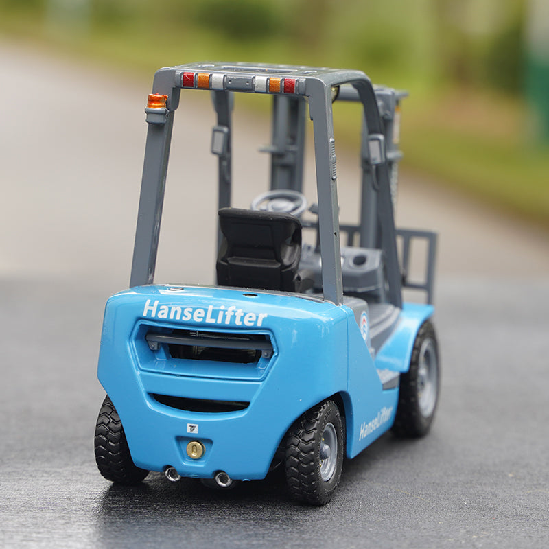 Original factory 1:25 German Hanse Lifter DIECAST engineering truck model alloy forklift truck model for gift, toy